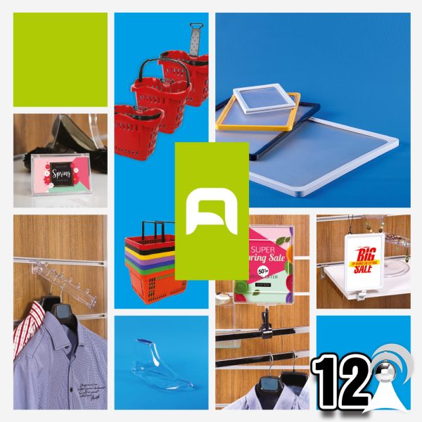 SLATWALL ACCESSORIES, SHOWCARD STANDS